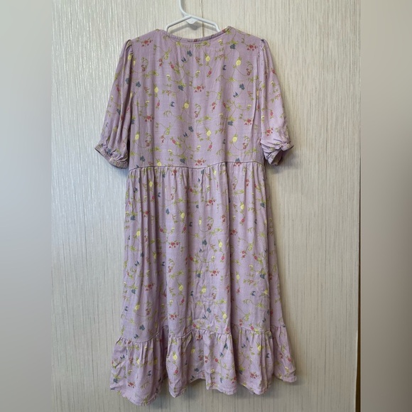 Matilda Jane Girls Lavender Floral Dress Size 12 - Picture 6 of 7